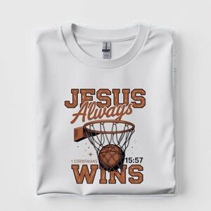 Jesus Always Wins t-shirt. New made to order Religious Christian S M L XL